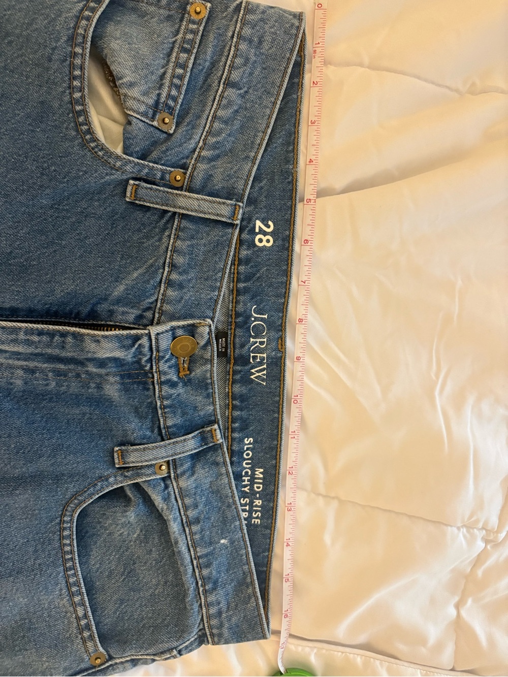 J. Crew Women's Straight-Leg Jeans in Classic Blue Denim - Picture 9 of 9